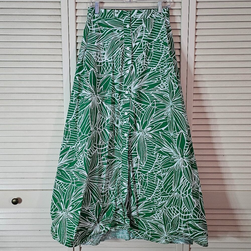 Tabitha Brown x Target Green Floral Skirt
